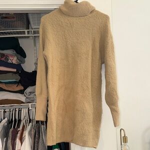 Pink Lily Camel Turtleneck Sweater